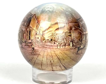 Deadwood Globe - Artwork by Dick Termes' Depicting Deadwood in 1890