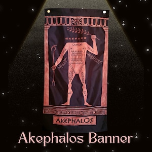 Akephalos PGM Deity Banner - Greek Magical Papyri - From the PGM Tarot by Jason Augustus Newcomb