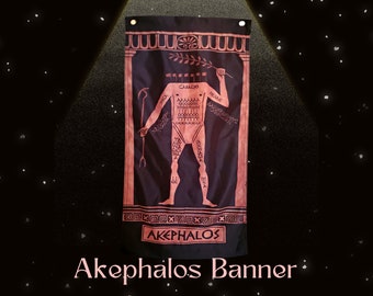 Arktaro ページ Akephalos PGM Deity Banner - Greek Magical Papyri - From the PGM