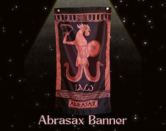 Abrasax PGM Deity Banner - Greek Magical Papyri - From the PGM Tarot by Jason Augustus Newcomb
