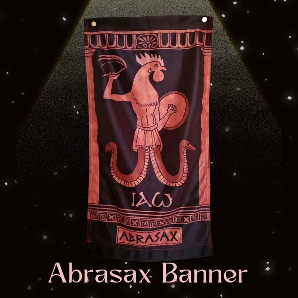 Abrasax PGM Deity Banner - Greek Magical Papyri - From the PGM Tarot by Jason Augustus Newcomb