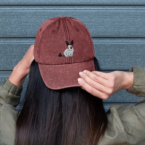 Funny Bunny Rabbit Poop Inspector Embroidered Hat | Funny Kawaii Bunny Rabbit Lover Gift | Bunny Mom Dad Gifts | Rabbit Baseball Cap Hat