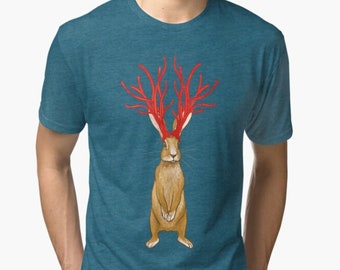Kirsch Lakritz Hase Unisex T-Shirt | Hase Hase ElternGeschenke | Schrulliges Hipster Bunny Lover T-Shirt | Fantasy Kreaturen