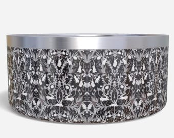Gothic Ghostpipes Bunny Stainless Steel Water Food Pet Bowl |Personalized Custom Pet Bowl |Cute Bunny Room Decor |Gifts for Pet Bunny Rabbit