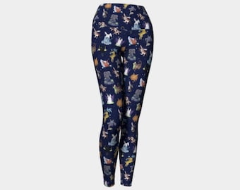 Hase Sternzeichen Leggings | Kawaii Hase Lounge Hose Leggings | Sternzeichen Kleidung Drucke | Hase Mama Geschenk | Häschen-Kaninchen-Liebhaber-Geschenk