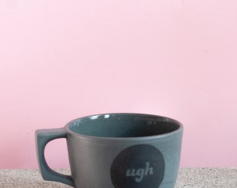 Black ugh mug