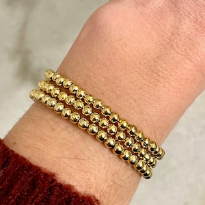 Gold Plated Ball Bracelet (1 bracelet)