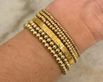 24k Gold Plated Tila Bracelet