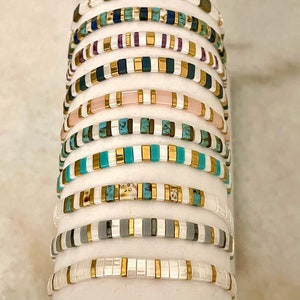 Tila Bead Bracelet w 24kt Gold Plated Beads
