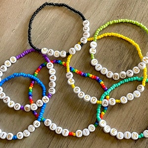 Personalized bead bracelets for Adults (1x bracelet)
