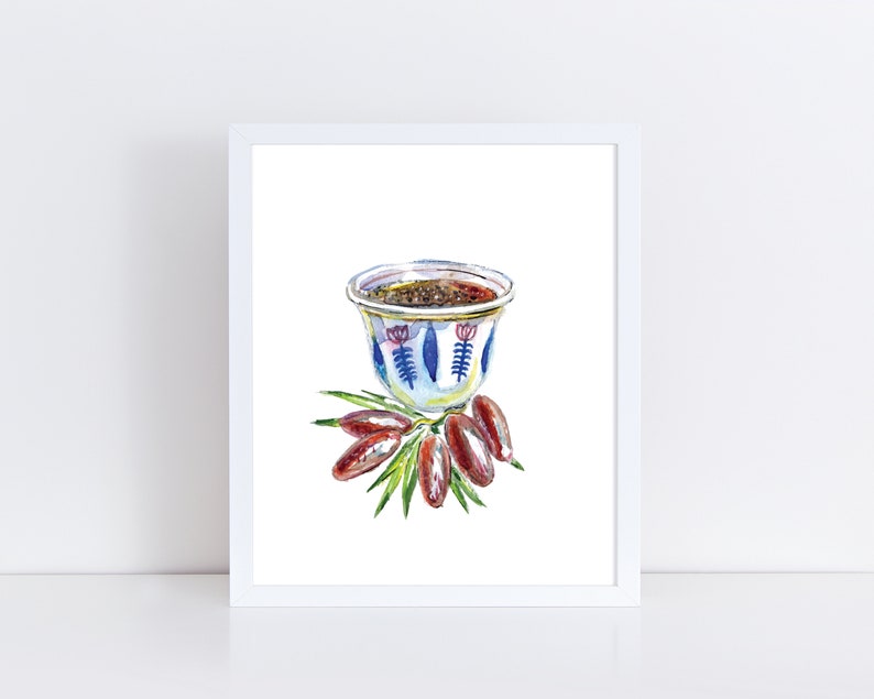 Lebanese Art Print Lebanon Lebanese Traditional Coffee With Etsy