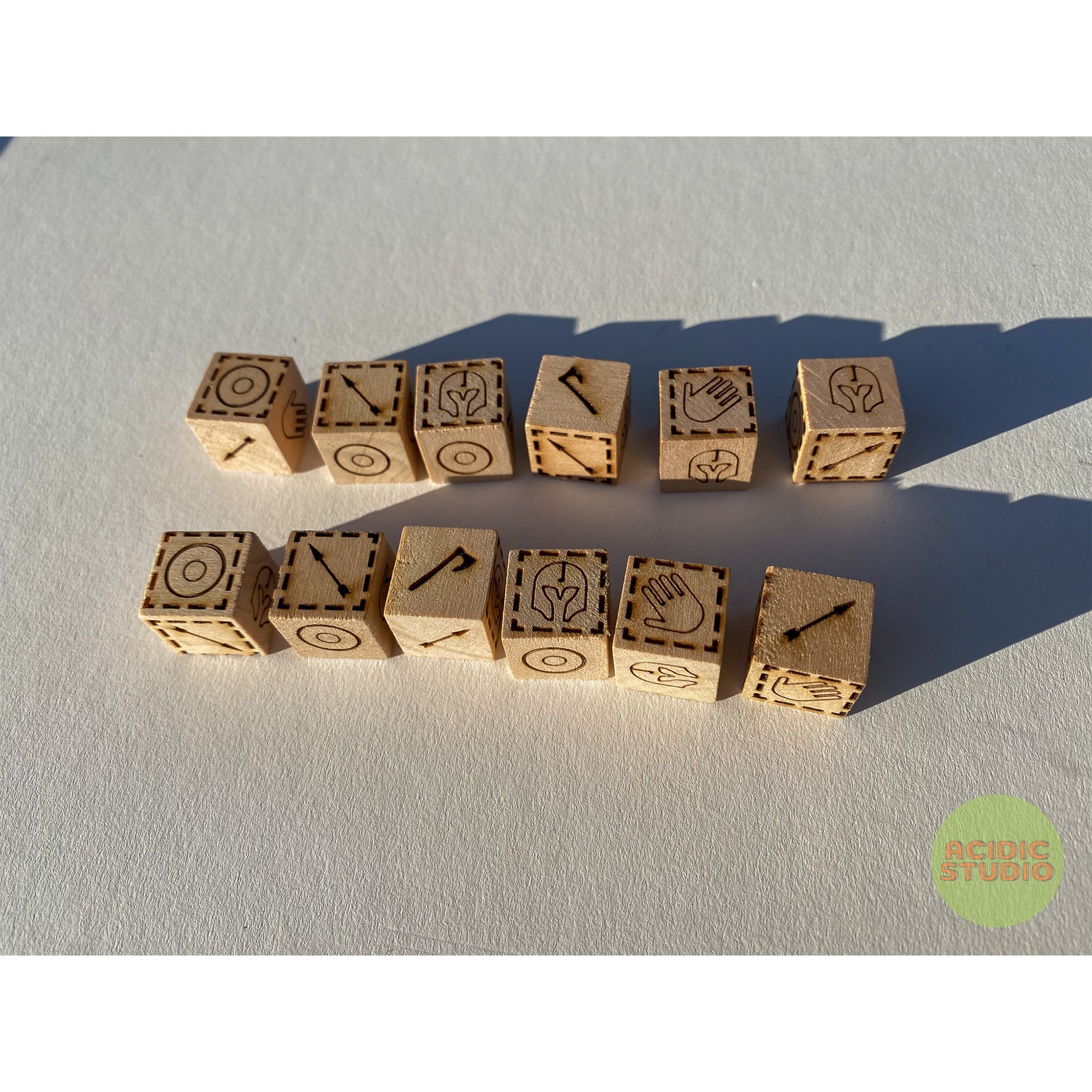 Orlog Board Game / Viking Dice Game Etsy