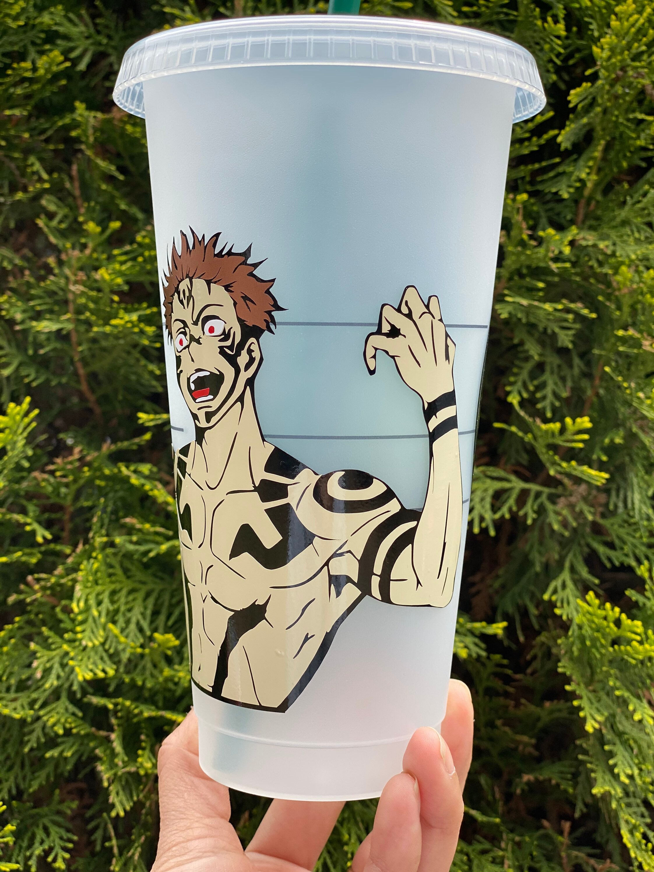 Anime cup Starbucks cold cup Starbucks tumbler customized | Etsy