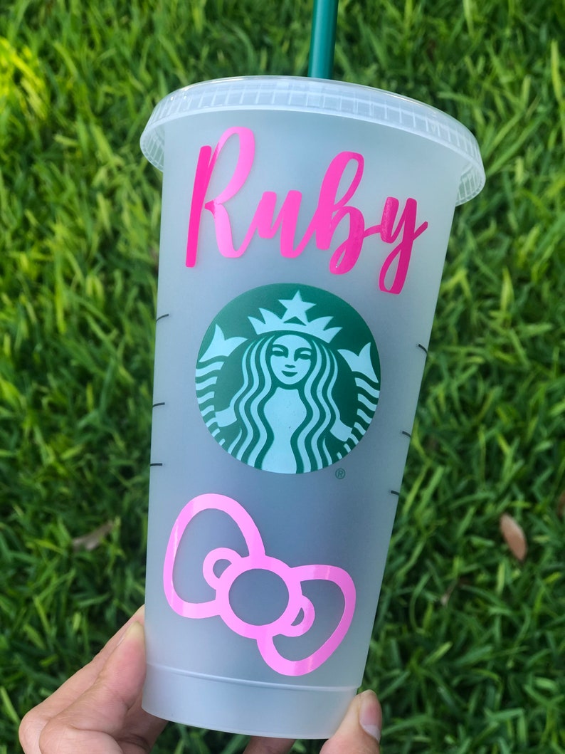 Starbucks reusable cup customized cup Kitty Cup cup with lid Starbucks cup personalized gift Starbucks tumbler gift ideas
