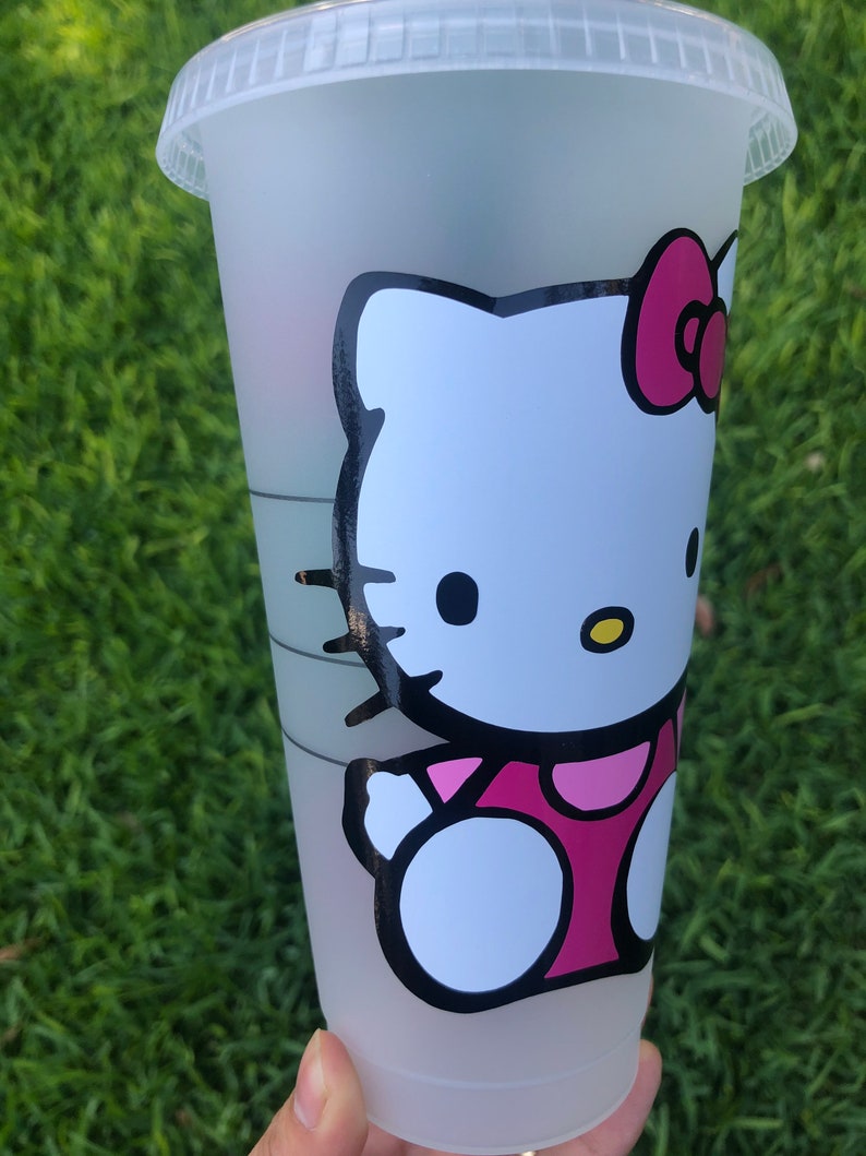 Starbucks reusable cup customized cup Kitty Cup cup with lid Starbucks cup personalized gift Starbucks tumbler gift ideas