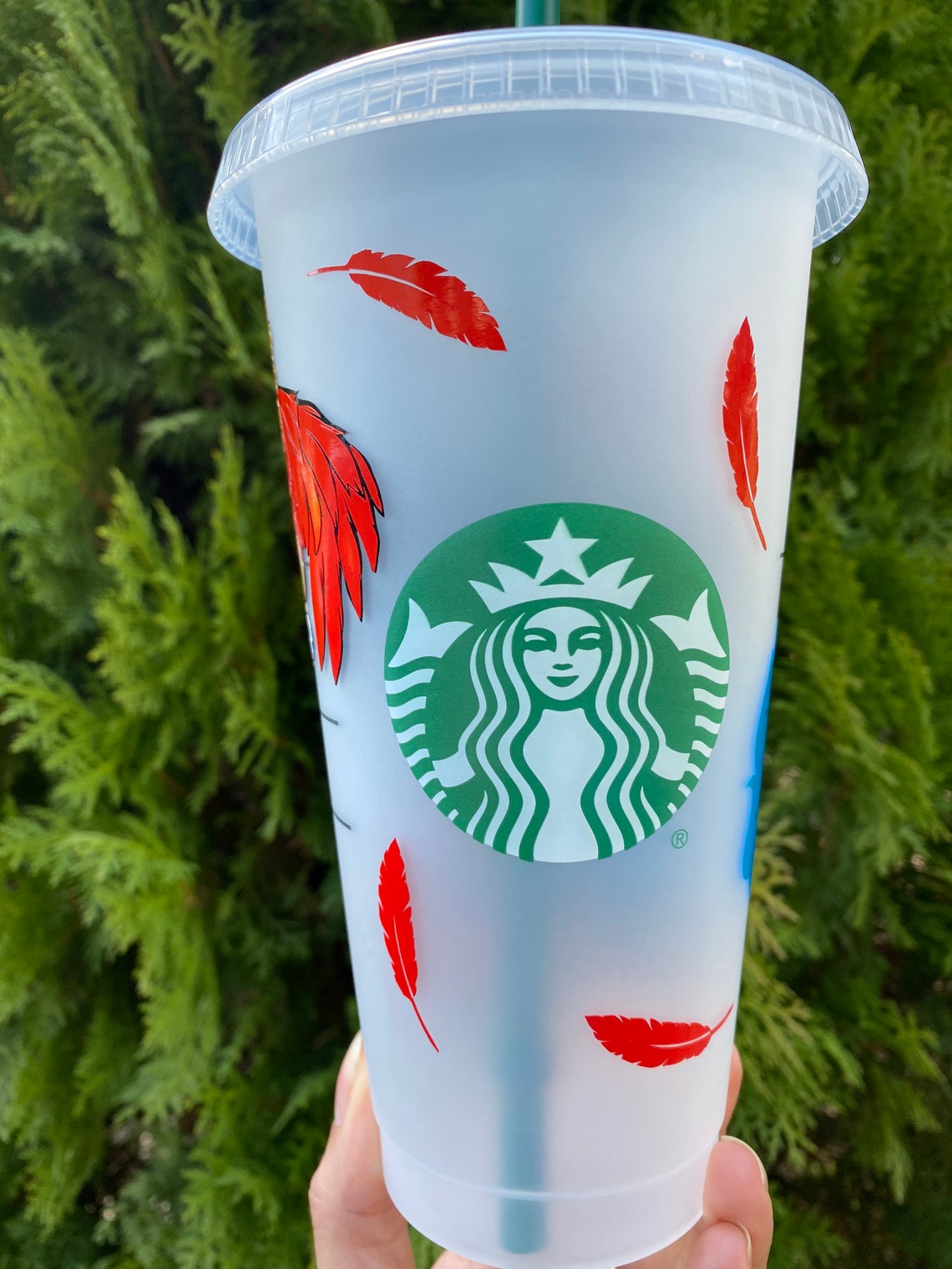 Anime theme cup Starbucks tumbler Starbucks cup Bird cup | Etsy