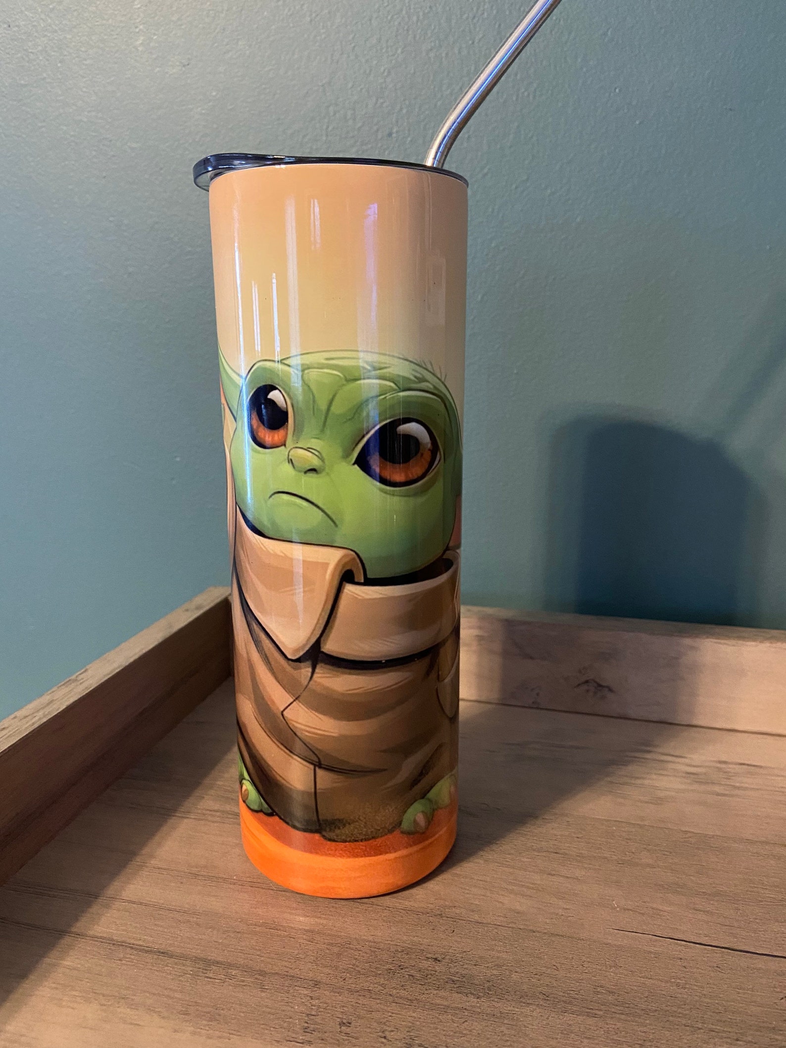 Baby Yoda the Child Stainless Steel Skinny Tumbler Etsy