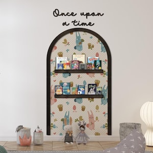 Wood arch wall decor, Once upon a time arch, Wall molding arch, Once upon a time wooden sign, Arch shaped wood decal,Nursery wall decor wood