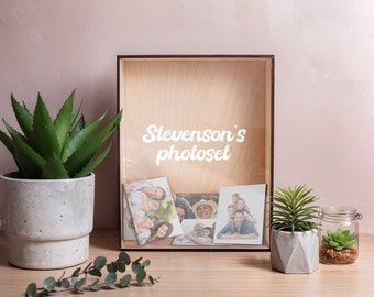 Shadow box photo frame, Shadow box picture frame, Memory shadow box, Wooden shadow box, Personalized shadow box memorial, Shadow box custom