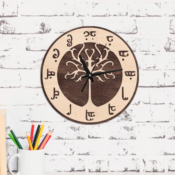 Wooden wall clock,Wall clock tree