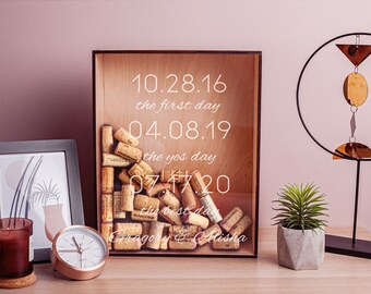 Wine cork display,Wine cork holder wedding,Custom wine cork holder,Personalized wine cork holder shadow box,Personalized wine cork keeper