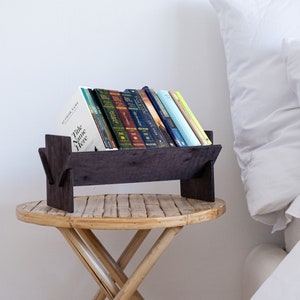 Bookshelf desktop, Wooden book shelf, Tilted bookshelf, Tabletop book rack, Wooden book rack, Nursery bookshelf, Small bookshelf