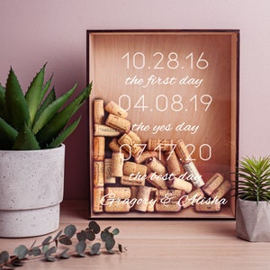 Wine cork holder,Wine cork shadow box wedding,Unique wedding guest book alternative,Wood shadow box display,Wine cork guest book
