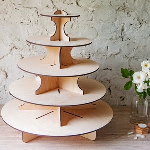 Wood Wedding Cake Stand - Wooden Cake Stand - Wood Cake Stand - Wood Serving Stand - Rustic Wedding Decor -Cupcake Stand Rustic Cake Display