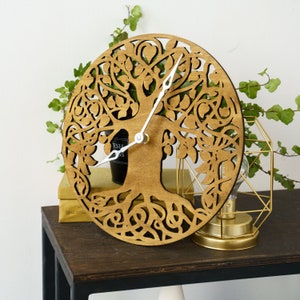 Baum des Lebens Wanduhr, Wanduhr Baum des Lebens, Baum Wanduhr, Holz Wanduhr nicht tickend, Holz Baum Uhr, Holz Wanduhr groß