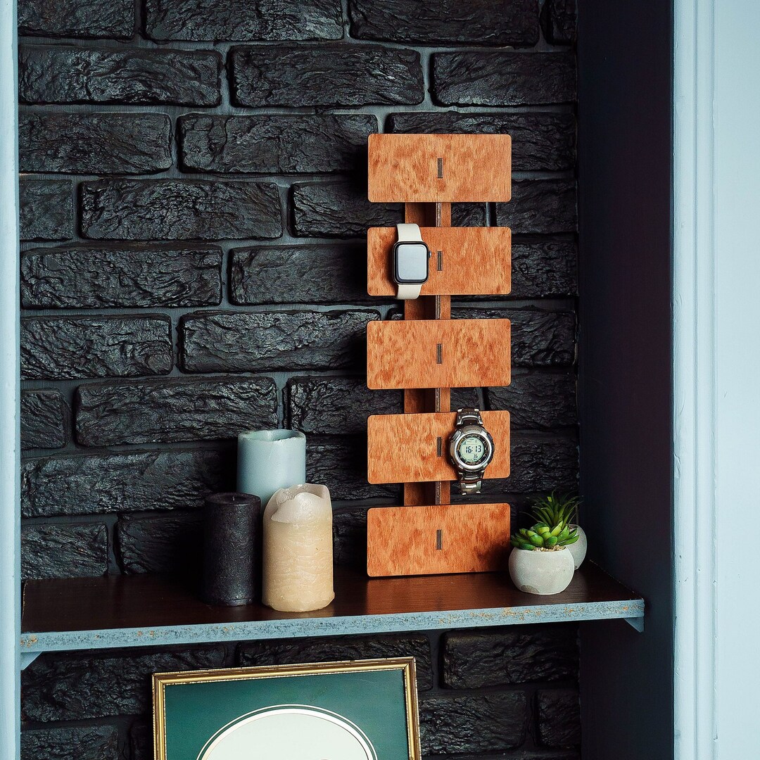 Wood Watch Holder, Watch Organizer for Men, Watch Organizer for Men