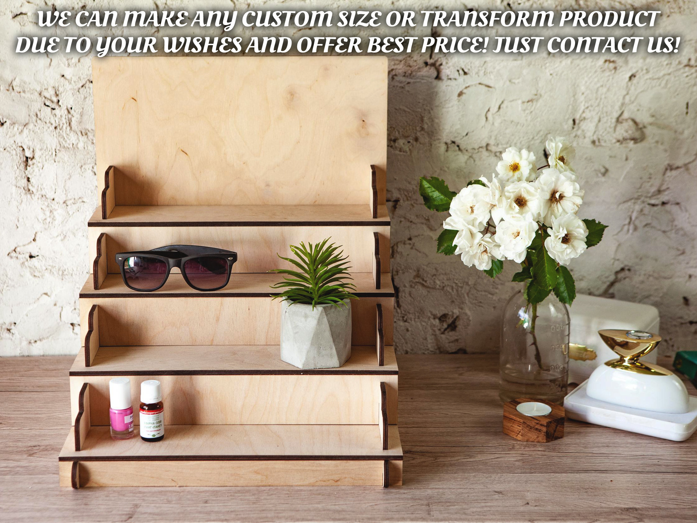 Display Stand Countertop 3 Step Riser Craft Shows Farmers Etsy UK