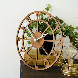 Сlock arabic numbers, Mid Century Modern Wall Clock, Islamic wall art clock, Handmade Wooden Clock, Modern Oversize Wall Clock