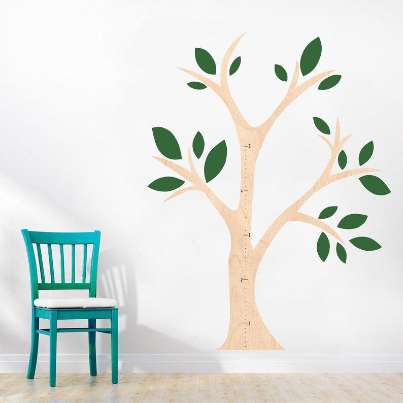 Cool Tree Ruler Tree Growth Chart, Wooden Growth Chart, Tree Growth Ruler, Growth Ruler ...