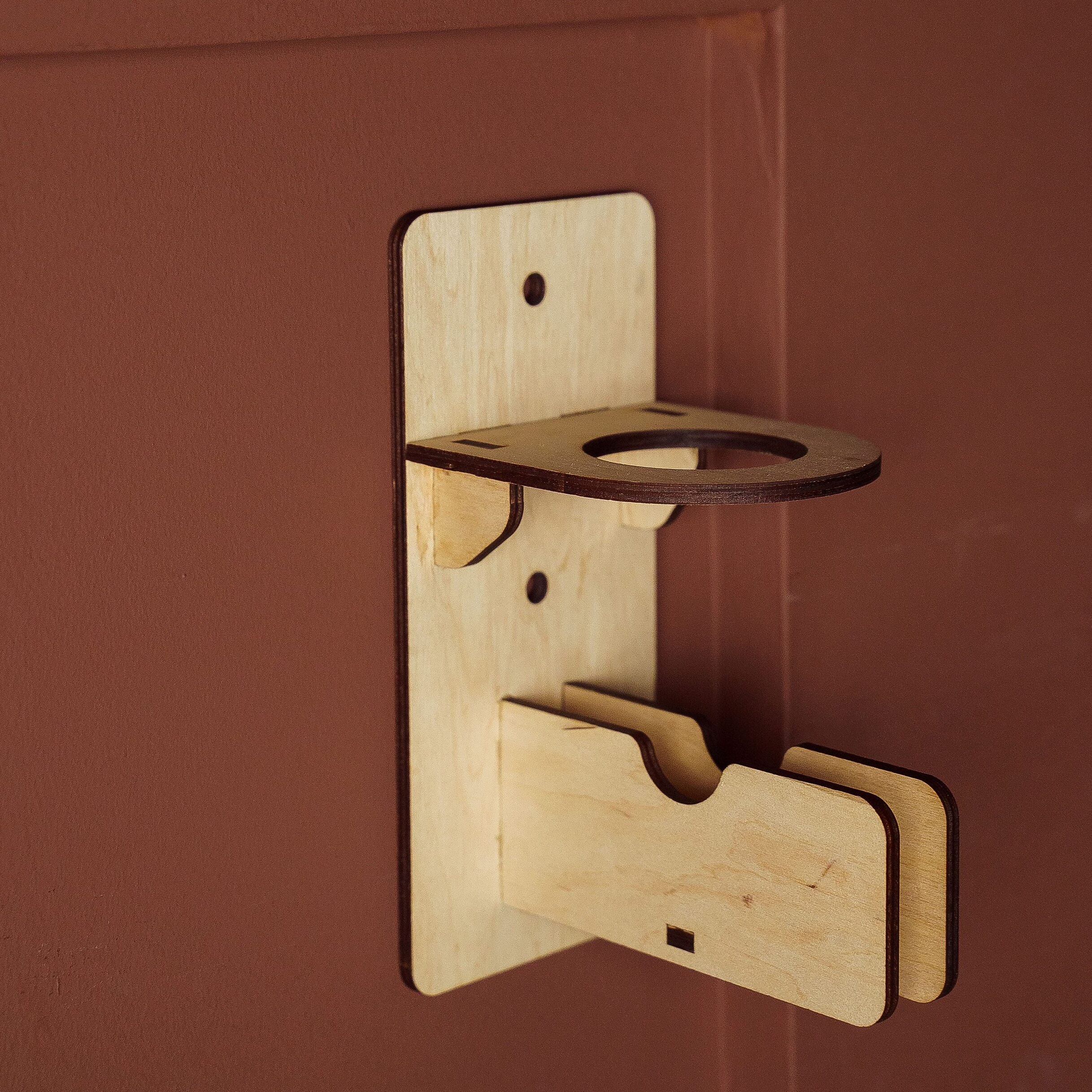 Supporto Per Mazze Da Baseball In Legno - 1 Paio Per Parete - Espositore Nero - Foto 13