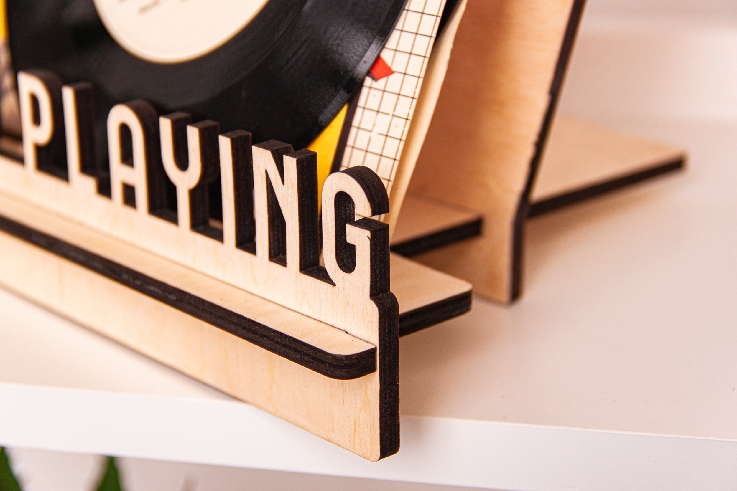 Now Playing Record Standvinyl Record Holder Standvinyl Etsy UK