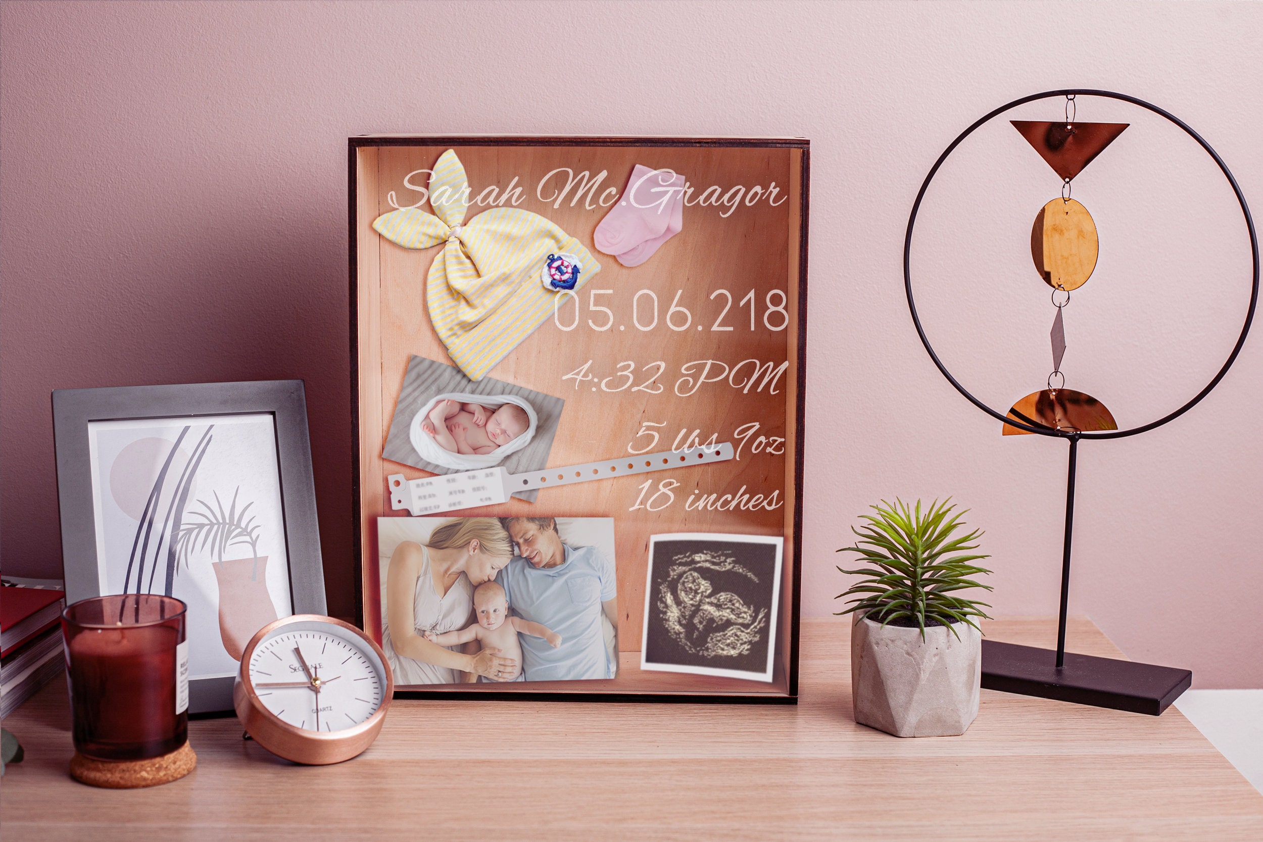 生活雑貨 Personalized frames/shadow box/gift Amazon.com - Personalized Rose Flower Shadow Box with Photo Custom