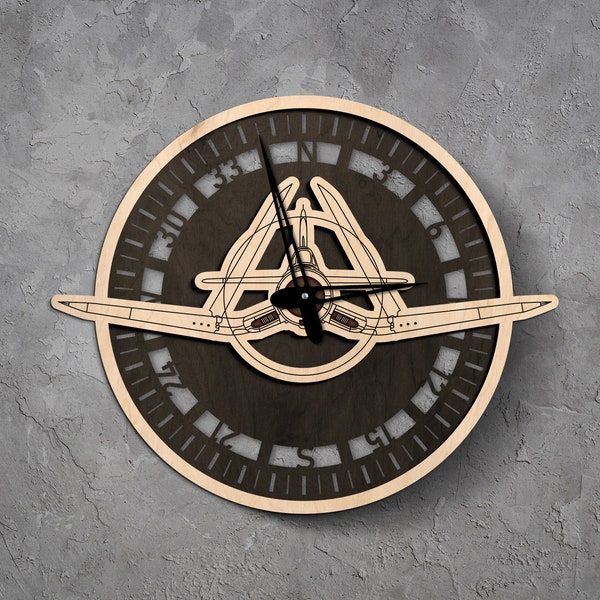 F4U Corsair clock, Air Force clock, Airplane wall clock, Military wall clock, Aviation wall clock, F4u Corsair wall art, Army wall clock