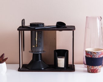Aeropress caddy, Aeropress coffee organizer, AeroPress holder, Coffee organizer, Aeropress organizer, Aeropress accessories, AeroPress stand