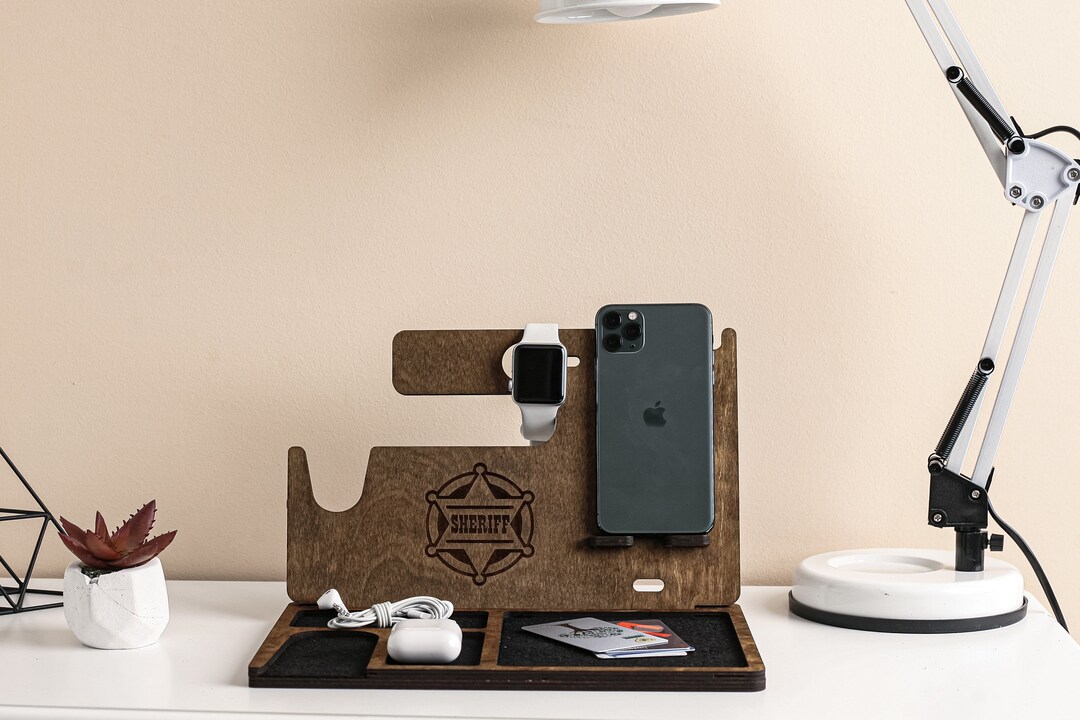 Custom Docking Station for Men, Mens Docking Station, Nightstand ...