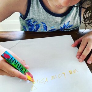 Dream Motivational Crayon Sticks Set of 5 Sticks Handmade Recycled Crayons image 8