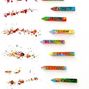Dream Motivational Crayon Sticks Set of 5 Sticks Handmade Recycled Crayons image 3