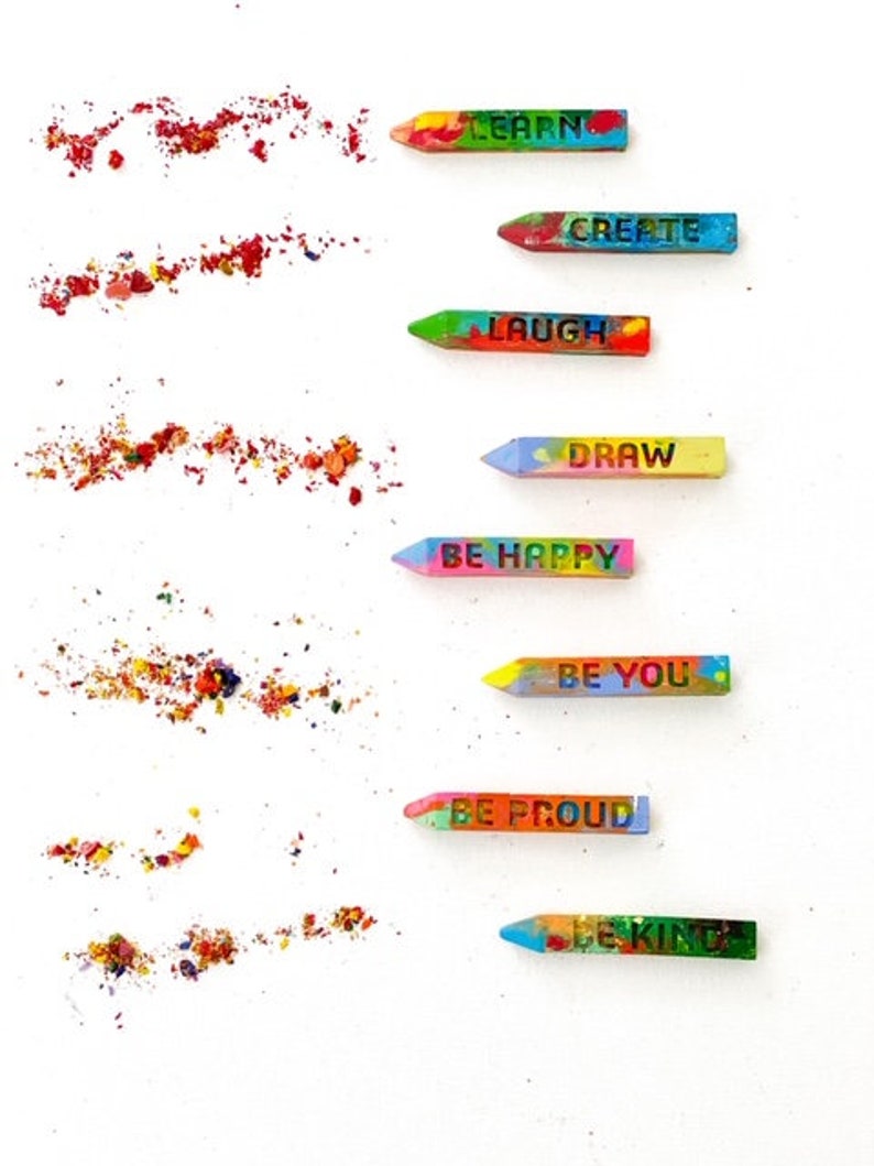 Dream Motivational Crayon Sticks Set of 5 Sticks Handmade Recycled Crayons image 3