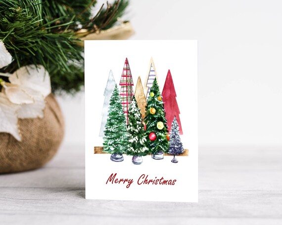 Printable Christmas Card 5x7 Holiday Cards the Office Xmas - Etsy