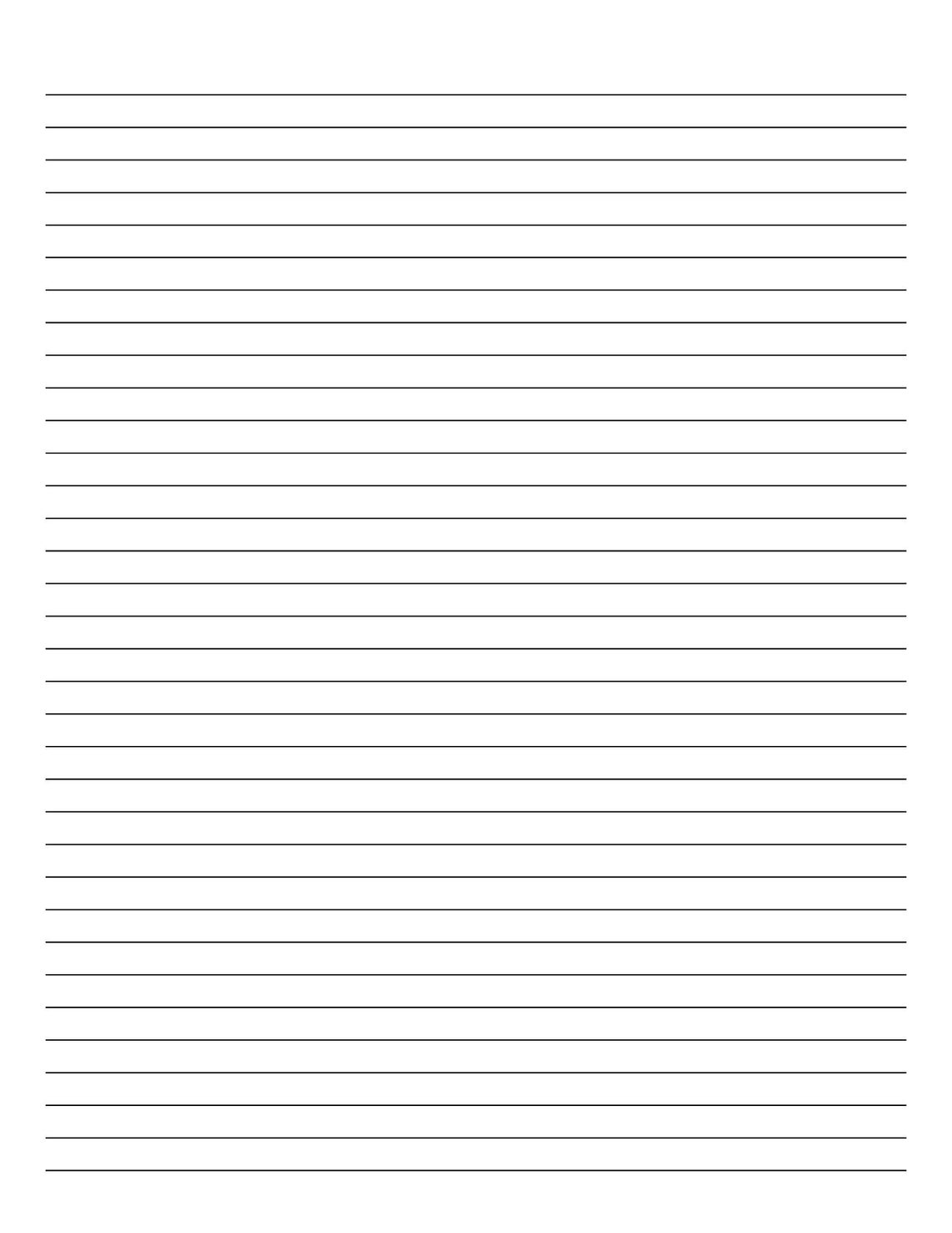 Printable Lined Paper Digital Download PDF Download Letter - Etsy