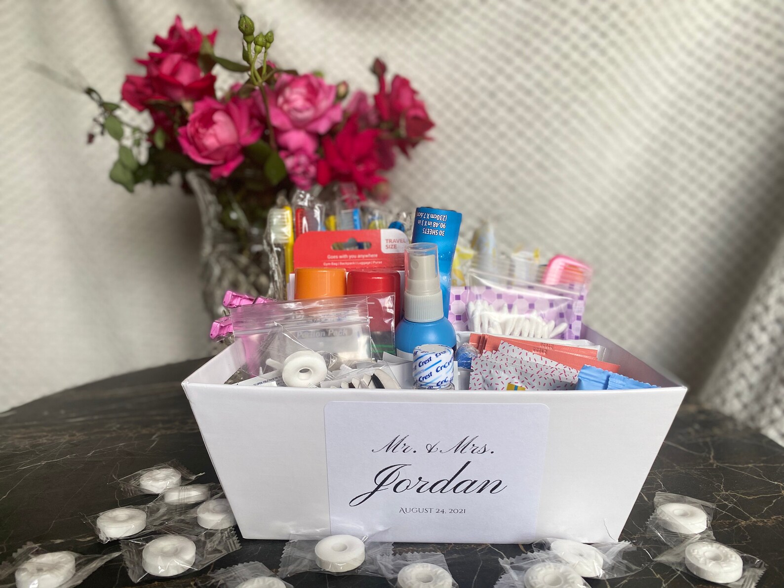 Women's or Men's Wedding Amenities Bathroom Basket Etsy