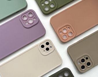 Pastel Colorful Matte Phone Case for iPhone 14 13 12 11 Pro Max case 12 Mini XR case iPhone XS Max iPhone 7 8 Plus iPhone SE Case