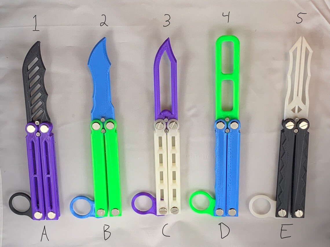 Pokey Butterfly Knife Etsy