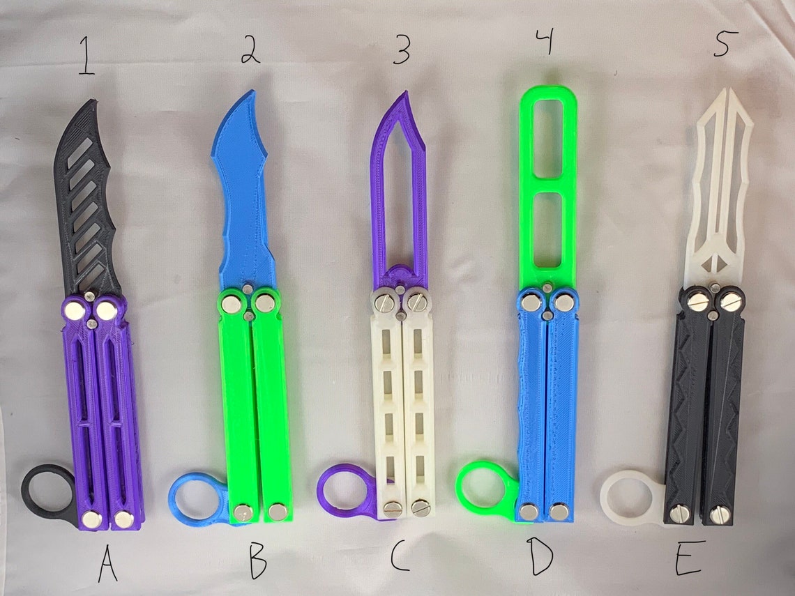 Bulk qty 10 Butterfly Knife Toy Etsy