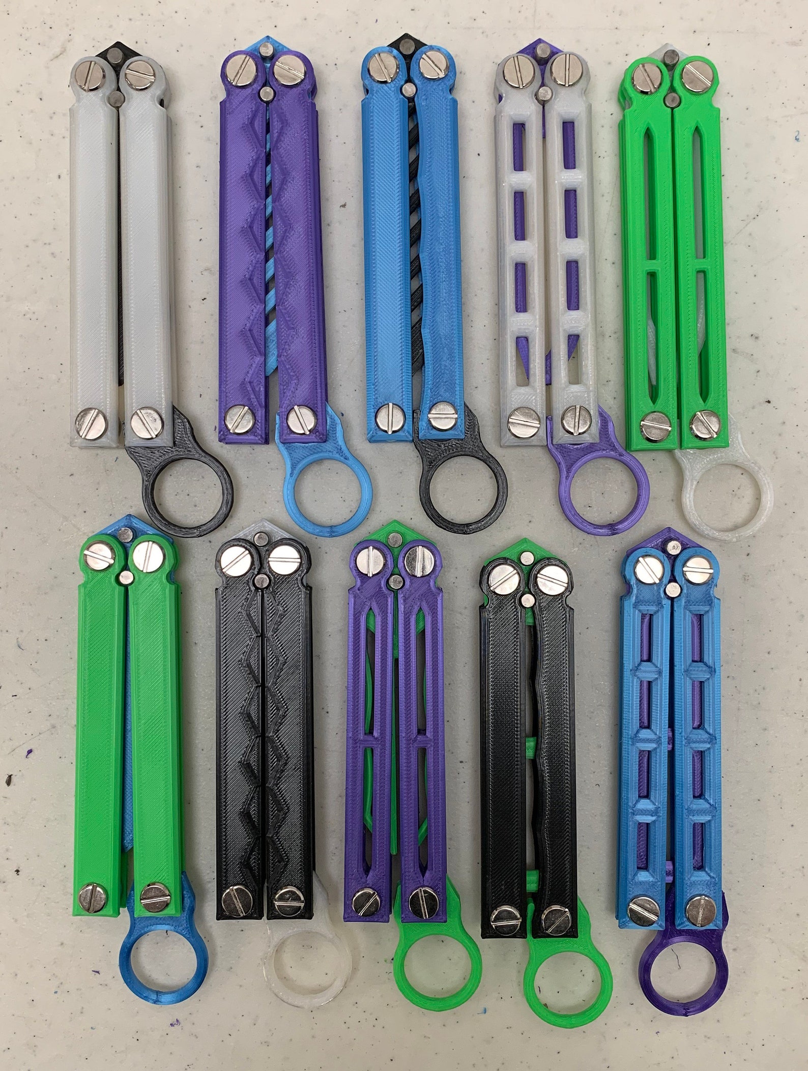 Bulk qty 10 Butterfly Knife Toy Etsy