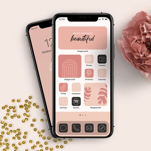 MONSTERA iOS 14 Aesthetic to Customize iPhone Home Screen | 36 Wallpapers | 480+ App Icons | 80 Widgets | Custom | Personalized | iOS 14